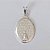 PINGENTE FOLHEADO A PRATA COM 50 MILÉSIMOS + VERNIZ DIAMOND PINGENTE MEDALHA OVAL NOSSA SRA APARECIDA 20X13MM PRPG000057 - Imagem 1