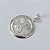 PINGENTE FOLHEADO A PRATA COM 50 MILÉSIMOS + VERNIZ DIAMOND PINGENTE MEDALHA NOSSA SRA APARECIDA 17MM PRPG000058 - Imagem 2