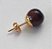 BRINCO FOLHEADO A OURO COM 5 MILÉSIMOS + VERNIZ DIAMOND BRINCO COM PINO E PEDRA OLHO DE BOI - TAMANHO 9MM (OURO009) - OUBR000081 - Imagem 2