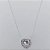 GARGANTILHA FOLHEADA A PRATA COM 50 MILÉSIMOS + VERNIZ DIAMOND CORRENTE 45CM + EXTENSOR PINGENTE CORAÇÃO COM ZIRCÔNIA CRISTAL E BASE CRAVEJADA EM MICROS ZIRCÔNIAS COLORIDAS 16MM PRGG001210 - Imagem 1