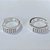 BRINCO FOLHEADO A PRATA COM 50 MILÉSIMOS + VERNIZ DIAMOND ARGOLA COM 3 FILEIRAS DE MICRO ZIRCÔNIAS 18MM PRBR000960 - Imagem 1