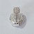 BRINCO FOLHEADO A PRATA COM 50 MILÉSIMOS + VERNIZ DIAMOND ARGOLA COM 3 FILEIRAS DE MICRO ZIRCÔNIAS 12MM PRBR000964 - Imagem 2