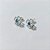 BRINCO FOLHEADO A PRATA COM 50 MILÉSIMOS + VERNIZ DIAMOND BRINCO DE PINO FLOR COM MICRO ZIRCÔNIA AZUL 12MM PRBR000990 - Imagem 2