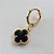 BRINCO FOLHEADO A OURO - BANHADO COM 5 MILÉSIMOS + VERNIZ DIAMOND - BRINCO TREVO 10MM PRETO (OURO037) OUBR000101 - Imagem 2