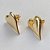 BRINCO FOLHEADO A OURO - BANHADO COM 5 MILÉSIMOS + VERNIZ DIAMOND - BRINCO DE PINO CORAÇÃO 14X19MM (OURO047) OUBR000109 - Imagem 2