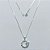 GARGANTILHA FOLHEADA A PRATA COM 50 MILÉSIMOS + VERNIZ DIAMOND CORRENTE VENEZIANA PINGENTE COM MICRO ZIRCÔNIAS E ZIRCÔNIA FORMATO CORAÇÃO 15MM PRGG001232 - Imagem 1