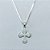 GARGANTILHA FOLHEADA A PRATA COM 50 MILÉSIMOS + VERNIZ DIAMOND CORRENTE VENEZIANA 45CM PINGENTE CRUCIFIXO ARREDONDADO PRGG001237 - Imagem 2