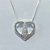 GARGANTILHA FOLHEADA A PRATA COM 50 MILÉSIMOS + VERNIZ DIAMOND CORRENTE VENEZIANA COM PINGENTE NOSSA SENHORA APARECIDA FORMATO CORAÇÃO COM MICRO ZIRCÔNIAS 17MM PRGG001244 - Imagem 2