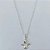 GARGANTILHA FOLHEADA A PRATA COM 50 MILÉSIMOS + VERNIZ DIAMOND INFANTIL CORRENTE CADEADO 35CM PINGENTE ANJINHO 12MM PRGG001252 - Imagem 1