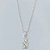GARGANTILHA FOLHEADA A PRATA COM 50 MILÉSIMOS + VERNIZ DIAMOND INFANTIL CORRENTE CADEADO 35CM PINGENTE ANJO 7MM PRGG001254 - Imagem 1