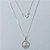 GARGANTILHA FOLHEADA A PRATA COM 50 MILÉSIMOS + VERNIZ DIAMOND - CORRENTE VENEZIANA PINGENTE RABO SE SEREIA COM MICRO ZIRCÔNIAS 14MM PRGG001269 - Imagem 1