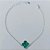 PULSEIRA FOLHEADA A PRATA COM 50 MILÉSIMOS + VERNIZ DIAMOND 17CM TREVO VERDE VIDRO 13MM PRPS000977 - Imagem 1