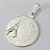 PINGENTE FOLHEADO A PRATA COM 50 MILÉSIMOS + VERNIZ DIAMOND PINGENTE MEDALHA ORAÇÃO PAI NOSSO 25MM PRPG000059 - Imagem 2