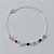 PULSEIRA FOLHEADA A PRATA COM 50 MILÉSIMOS + VERNIZ DIAMOND 15CM COM BOLINHAS LISAS E PEDRA CRISTAL COLORIDAS + EXTENSOR PRPS000985 - Imagem 1