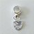 BERLOQUE FOLHEADO A PRATA COM 50 MILÉSIMOS + VERNIZ DIAMOND ZIRCÔNIA FORMATO CORAÇÃO 8MM (UNIDADE) PRBQ000158 - Imagem 1