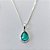 CONJUNTO FOLHEADO A PRATA COM 50 MILÉSIMOS + VERNIZ DIAMOND CORRENTE VENEZIANA 45CM PINGENTE E BRINCO COM ARGOLA DE PRESSÃO ZIRCÔNIA VERDE 8MM PRCJ000100 - Imagem 2