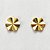 BRINCO FOLHEADO A OURO - BANHADO COM 5 MILÉSIMOS + VERNIZ DIAMOND - BRINCO DE PINO REDONDO MARTELADO 11MM (OURO052) OUBR000115 - Imagem 1