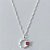 GARGANTILHA FOLHEADA A PRATA COM 50 MILÉSIMOS + VERNIZ DIAMOND CORRENTE SINGAPURA 45CM PINGENTE CRAVEJADO COM MICRO ZIRCÔNIAS E CORAÇÃO VERMELHO 15MM PRGG001293 - Imagem 1