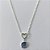 GARGANTILHA FOLHEADA A PRATA COM 50 MILÉSIMOS + VERNIZ DIAMOND CORRENTE SINGAPURA 45CM PINGENTE CORAÇÃO VAZADO E ZIRCÔNIA LILÁS REDONDA 10MM PRGG001298 - Imagem 1