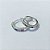 BRINCO FOLHEADO A PRATA COM 50 MILÉSIMOS + VERNIZ DIAMOND BRINCO DE ARGOLA COM 1 FILEIRA DE MICRO ZIRCÔNIAS COLORIDAS 15MM PRBR001026 - Imagem 1