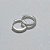 BRINCO FOLHEADO A PRATA COM 50 MILÉSIMOS + VERNIZ DIAMOND ARGOLA REDONDA COM 1 FILEIRA DE MICRO ZIRCÔNIAS 14MM PRBR001047 - Imagem 2