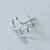 BRINCO FOLHEADO A PRATA COM 50 MILÉSIMOS + VERNIZ DIAMOND BRINCO PINO CORAÇÃO DUPLO 12MM PRBR001048 - Imagem 2
