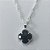 GARGANTILHA FOLHEADA A PRATA COM 50 MILÉSIMOS + VERNIZ DIAMOND CORRENTE TREVO PRETO VIDRO 13MM PRGG001314 - Imagem 2
