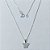 GARGANTILHA FOLHEADA A PRATA COM 50 MILÉSIMOS + VERNIZ DIAMOND CORRENTE VENEZIANA COM PINGENTE BORBOLETA COM MICRO ZIRCÔNIAS 10MM PRGG001317 - Imagem 1