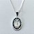 GARGANTILHA FOLHEADA A PRATA COM 50 MILÉSIMOS + VERNIZ DIAMOND CORRENTE VENEZIANA NOSSA SENHORA APARECIDA COM MICRO ZIRCÔNIAS 12X18MM PRGG001318 - Imagem 2