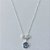 GARGANTILHA FOLHEADA A PRATA COM 50 MILÉSIMOS + VERNIZ DIAMOND CORRENTE CADEADO 45CM + EXTENSOR PINGENTE ZIRCÔNIA LILÁS 11MM E DOIS PINGENTES PRATAS PRGG001329 - Imagem 1