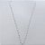 GARGANTILHA FOLHEADA A PRATA COM 50 MILÉSIMOS + VERNIZ DIAMOND CORRENTE 60CM FORMATO CORAÇÃO PÉROLAS FECHO LAGOSTA + EXTENSOR PRGG001340 - Imagem 1