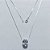 GARGANTILHA FOLHEADA A PRATA COM 50 MILÉSIMOS + VERNIZ DIAMOND CORRENTE VENEZIANA COM PINGENTE DE ZIRCÔNIA CRISTAL OVAL 10X14MM PRGG001341 - Imagem 1