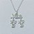 GARGANTILHA FOLHEADA A PRATA COM 50 MILÉSIMOS + VERNIZ DIAMOND CORRENTE CADEADO 45CM PINGENTE MÃE COM 2 MENINAS CIM MICRO ZIRCÔNIAS PRGG001343 - Imagem 2