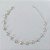 PULSEIRA FOLHEADA A PRATA COM 50 MILÉSIMOS + VERNIZ DIAMOND 19CM FORMATO CORAÇÃO EM PÉROLAS FECHO LAGOSTA + EXTENSOR PRPS001001 - Imagem 1
