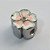 BERLOQUE EM AÇO INOXIDÁVEL - BERLOQUE PARA PULSEIRAS TIPO PANDORA - FLOR COM ZIRCÔNIA NO CENTRO 11MM (BQ002168) - COMPOSIÇÃO 100% AÇO INOXIDÁVEL - ACBQ000048 - Imagem 2