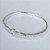 PULSEIRA (BRACELETE) FOLHEADA A PRATA COM 50 MILÉSIMOS + VERNIZ DIAMOND COM TREVOS CRAVEJADOS COM MICRO ZIRCÔNIAS PRPS001003 - Imagem 2