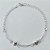 PULSEIRA FOLHEADA A PRATA COM 50 MILÉSIMOS + VERNIZ DIAMOND 18CM COM CORAÇÕES LISOS PRPS001009 - Imagem 1