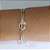 PULSEIRA (BRACELETE) FOLHEADA A PRATA COM 50 MILÉSIMOS + VERNIZ DIAMOND BRACELETE DUPLO NÓ PRPS001009 - Imagem 1
