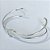 PULSEIRA (BRACELETE) FOLHEADA A PRATA COM 50 MILÉSIMOS + VERNIZ DIAMOND BRACELETE DUPLO NÓ PRPS001009 - Imagem 2
