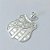 PINGENTE FOLHEADO A PRATA COM 50 MILÉSIMOS + VERNIZ DIAMOND PINGENTE SANTOS 21MM PRPG000066 - Imagem 2