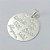 PINGENTE FOLHEADO A PRATA COM 50 MILÉSIMOS + VERNIZ DIAMOND PINGENTE MENSAGENS 24MM PRPG000068 - Imagem 2