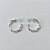 BRINCO FOLHEADO A PRATA COM 50 MILÉSIMOS + VERNIZ DIAMOND ARGOLA 18MM LARGURA 1.5MM PRBR001054 - Imagem 1