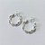 BRINCO FOLHEADO A PRATA COM 50 MILÉSIMOS + VERNIZ DIAMOND ARGOLA 18MM LARGURA 1.5MM PRBR001054 - Imagem 2