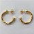 BRINCO FOLHEADO A OURO - BANHADO COM 5 MILÉSIMOS + VERNIZ DIAMOND - BRINCO DE ARGOLA 19MM (OURO076) OUBR000132 - Imagem 1