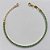 PULSEIRA FOLHEADA A OURO - BANHADO COM 5 MILÉSIMOS + VERNIZ DIAMOND - PULSEIRA TODA EM ZIRCÔNIA VERDE - TAMANHO: 16CM + EXTENSOR - FECHO LAGOSTA (OURO071) OUPS000030 - Imagem 1