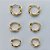 BRINCO FOLHEADO A OURO - BANHADO COM 5 MILÉSIMOS + VERNIZ DIAMOND - BRINCO DE TRIO ARGOLA TORCIDA 9/11/13MM (OURO085) OUBR000136 - Imagem 1