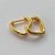 BRINCO FOLHEADO A OURO - BANHADO COM 5 MILÉSIMOS + VERNIZ DIAMOND - BRINCO DE TRIO ARGOLA CORAÇÃO 11/13/15MM (OURO086) OUBR000139 - Imagem 2