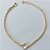 PULSEIRA FOLHEADA A OURO - BANHADO COM 5 MILÉSIMOS + VERNIZ DIAMOND - PULSEIRA COM PINGENTE TREVO EM VIDRO CRISTAL 10MM - TAMANHO: 16CM + EXTENSOR - FECHO LAGOSTA (OURO094) OUPS000032 - Imagem 1