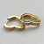 BRINCO FOLHEADO A OURO - BANHADO COM 5 MILÉSIMOS + VERNIZ DIAMOND - BRINCO DE TRIO ARGOLA CORAÇÃO CRAVEJADO EM MICROS ZIRCÔNIAS - TAMANHOS: 10/12/15MM (OURO092) OUBR000144 - Imagem 2