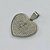 PINGENTE EM AÇO INOXIDÁVEL - PINGENTE EM AÇO INOXIDÁVEL CORAÇÃO COM ORAÇÃO PAI NOSSO 23X24MM - ACPG000068 - Imagem 2